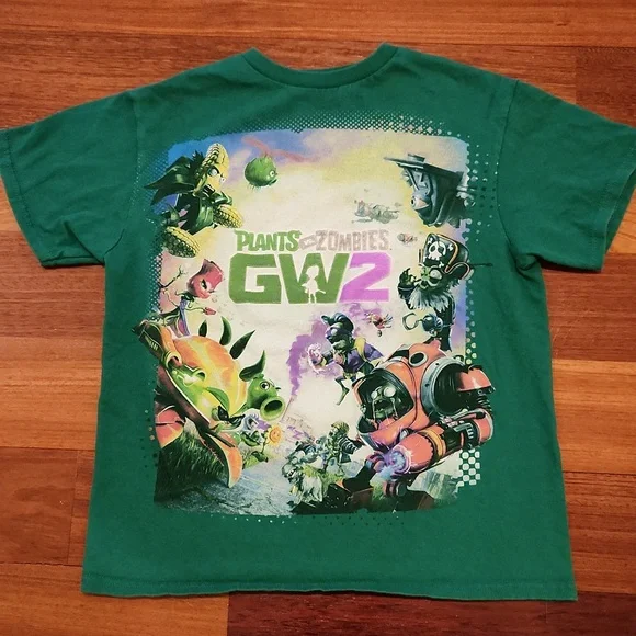 Plants vs. Zombies Garden Warfare 2 Green Tee for Boy Size M (8) - Picture 1 of 4